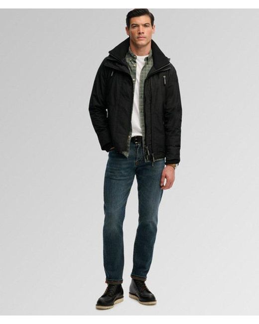 Superdry Black & Co Hooded Mountain Windbreaker Jacket for men