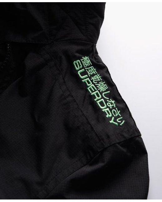 Superdry Black Arctic Windcheater Jacket /Peppermint