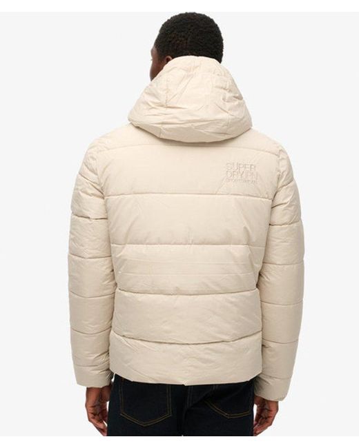 Superdry Natural & Co Hooded Sports Puffer Jacket for men