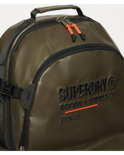 Superdry Green & Co Embroidered Tarp Utility Backpack