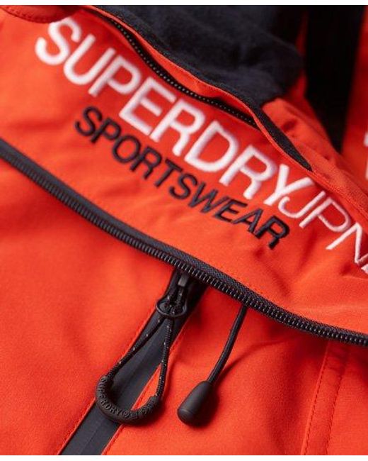 Superdry Red Hooded Ultimate Sd Windbreaker Jacket for men