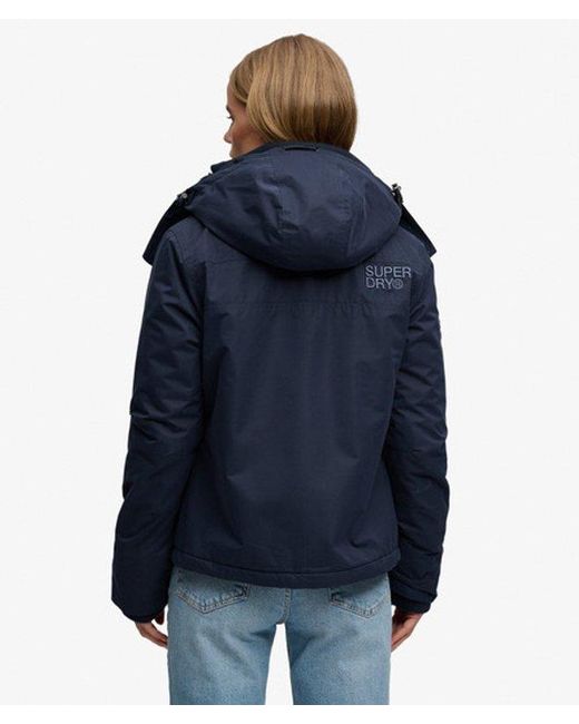 Superdry Blue & Co Hooded Microfibre Arctic Windcheater Jacket