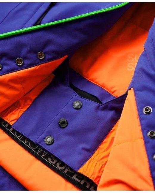 Superdry Blue Sport Ski Freestyle Core Jacket for men