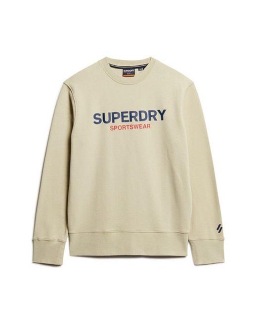Superdry Natural & Co Sportswear Logo Loose Crew Sweatshirt for men