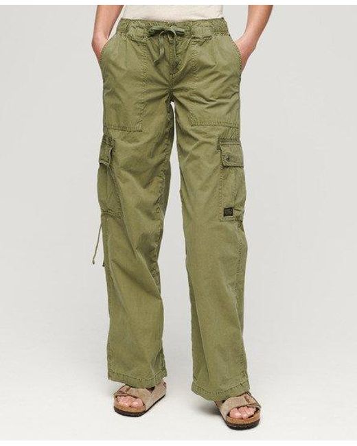 Superdry Green Low Rise Utility Pants