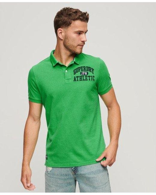 Superdry Green Superstate Polo Shirt for men