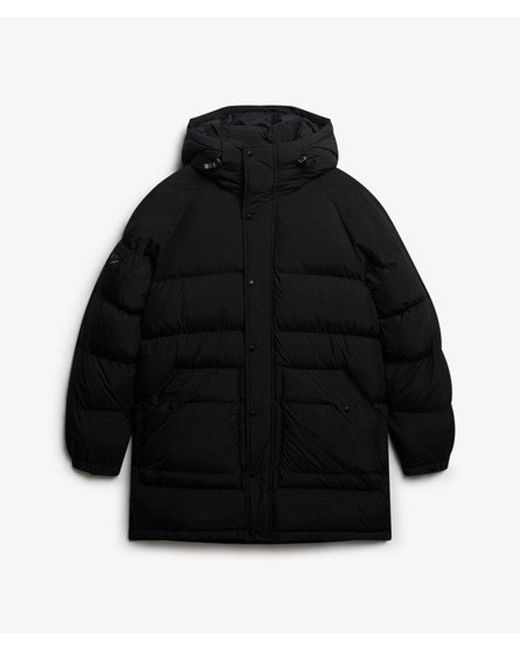 Homme Parka Longue Xpd Matelassée Taille Superdry pour homme en coloris Black
