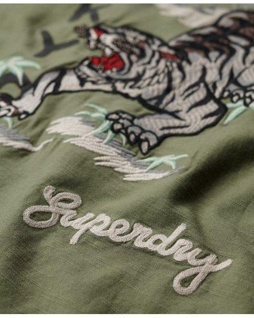 Superdry Green Embellished Military Overshirt