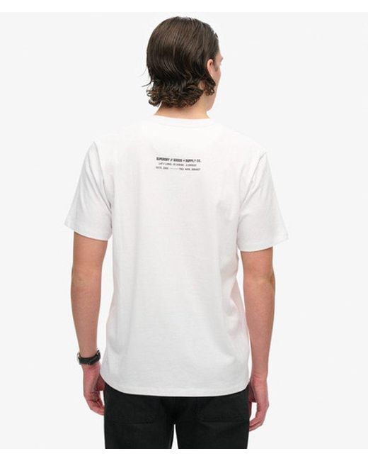 Superdry White & Co Utility Sport Logo Loose T-shirt for men