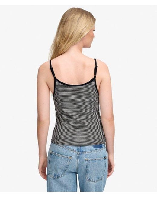 Superdry Blue & Co Athletic Essential Lace Cami Top