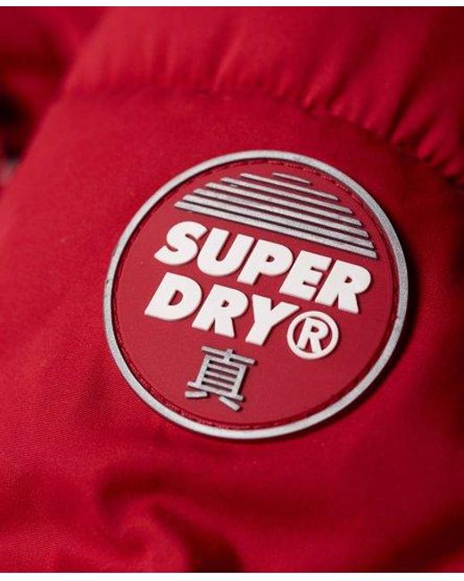Superdry Red Sphere Padded Jacket Nautical