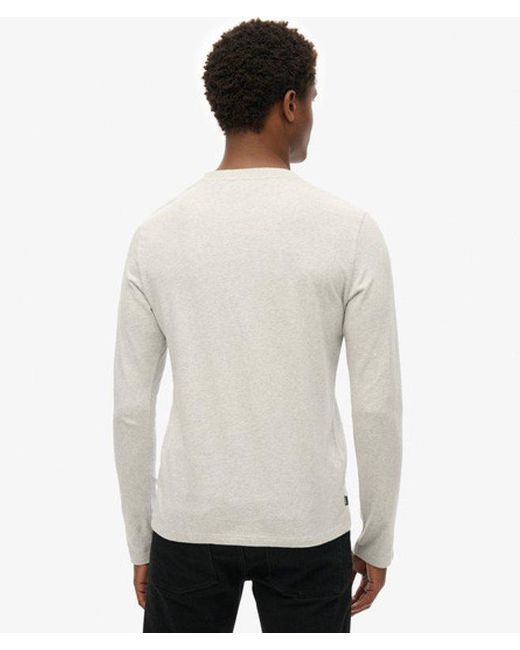 Superdry White & Co Organic Cotton Vintage Logo Embroidered Top for men
