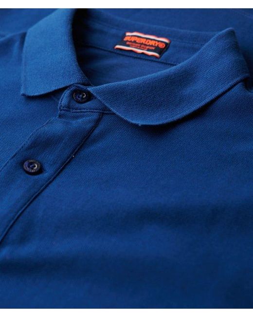 Superdry Blue & Co City Pique Polo Shirt for men