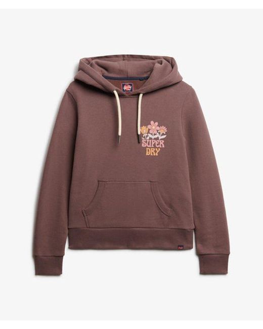 Superdry Red Summer Garden Hoodie
