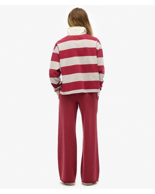 Superdry Athletic Essentials Rechte joggingbroek in het Red