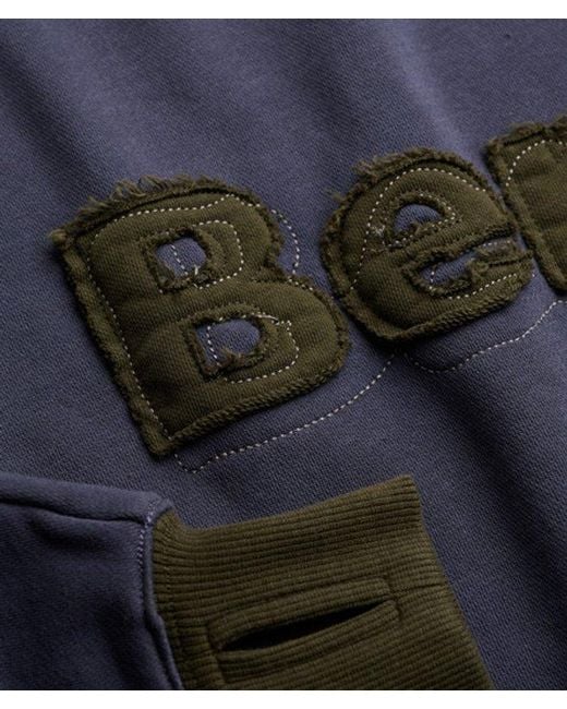 Superdry Blue Bench X & Co Bench Bardot Oversized Sweatshirt