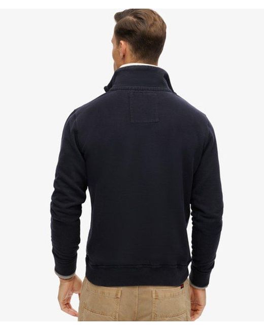 Superdry Blue & Co Vintage Athletic Zip Half-zip Jumper for men