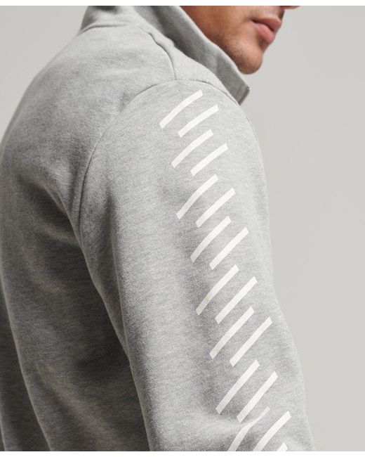 Superdry Gray & Co Code Core Sport Half-zip Sweatshirt for men