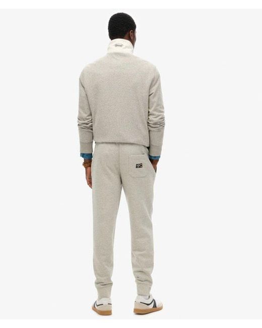 Superdry Gray & Co Essential Logo Half Brushed joggers for men