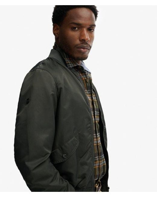 Superdry Gray Merchant Ma1 Bomber Jacket for men