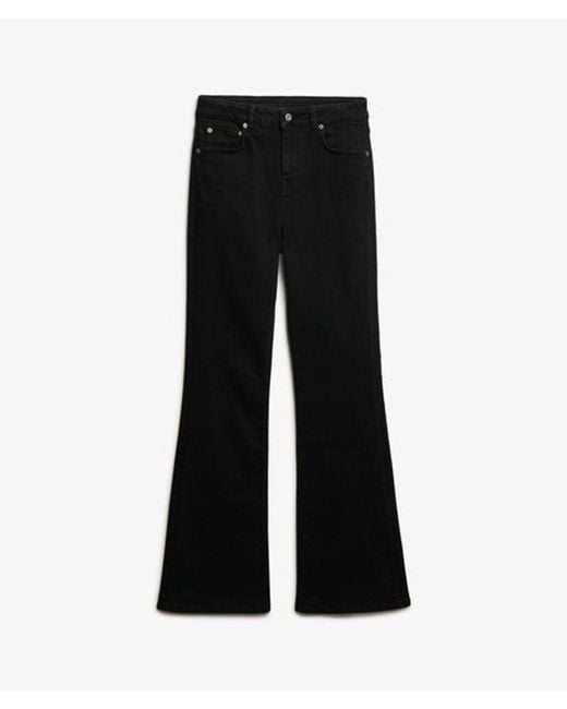 Superdry Blue & Co Organic Cotton Mid Rise Flare Jeans