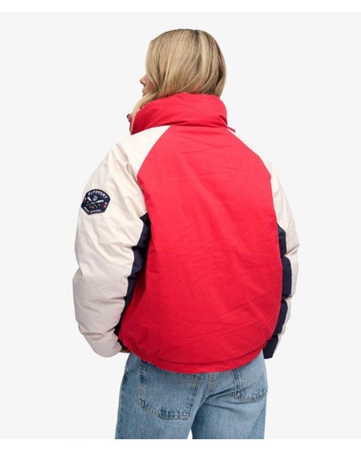 Superdry Red & Co Cotton Padded Shell Jacket