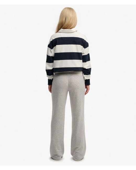 Superdry White & Co Athletic Essentials Stripe Flare joggers