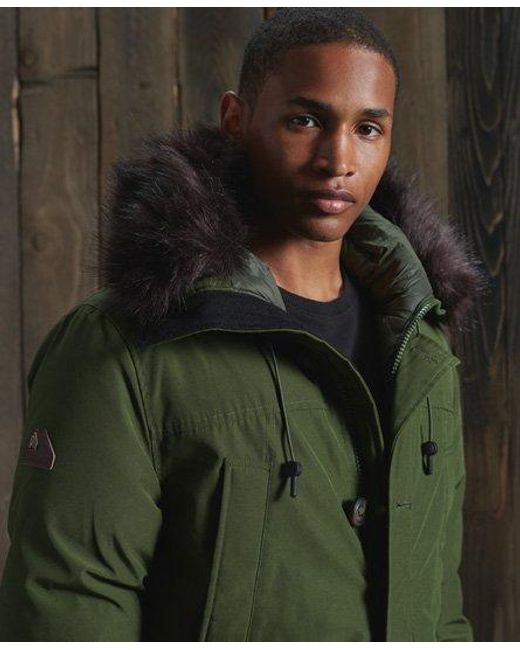 superdry coat green