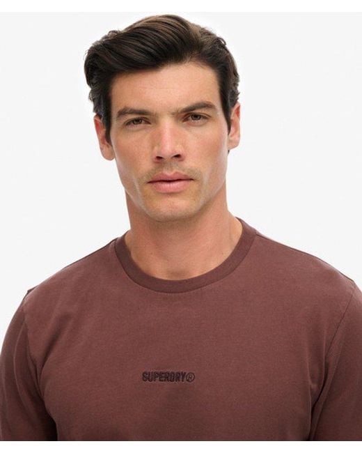 Superdry Brown & Co Micro Logo T-shirt for men