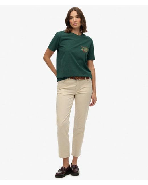 Superdry Green Tokyo Narrative Relaxed T-shirt