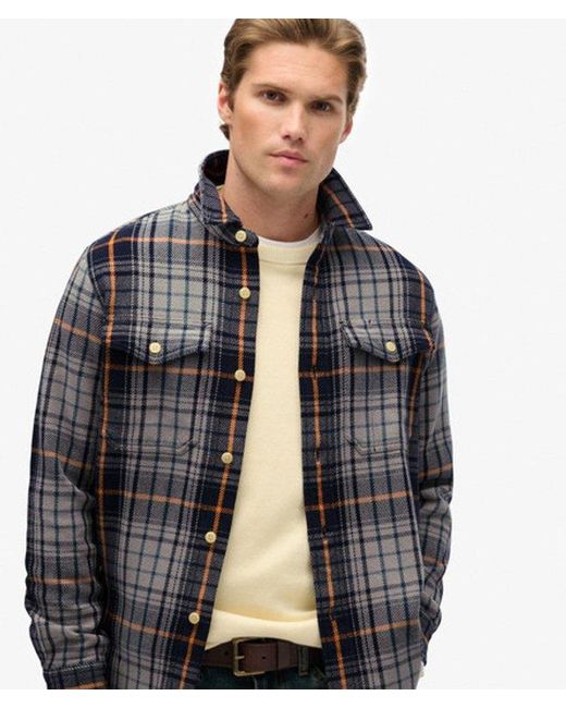 Superdry Black & Co The Merchant Store - Heavy Checked Shirt for men