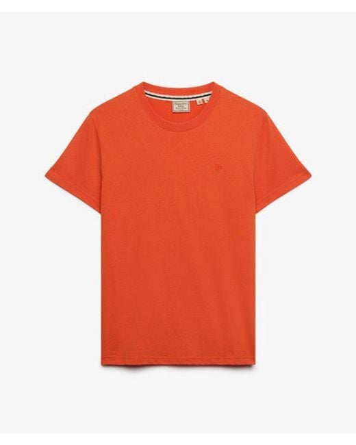 Superdry Orange & Co Logo Embroidered T-shirt for men