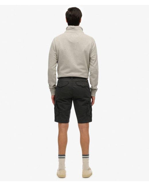 Pour des s short cargo core en coton bio Superdry pour homme en coloris Black