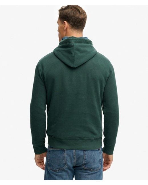 Homme Sweat À Capuche Vintage Logo Duo Classic Taille Superdry pour homme en coloris Green