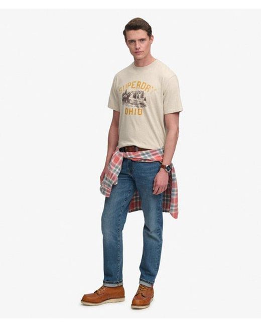 Superdry Brown & Co Wild Frontier T-shirt for men