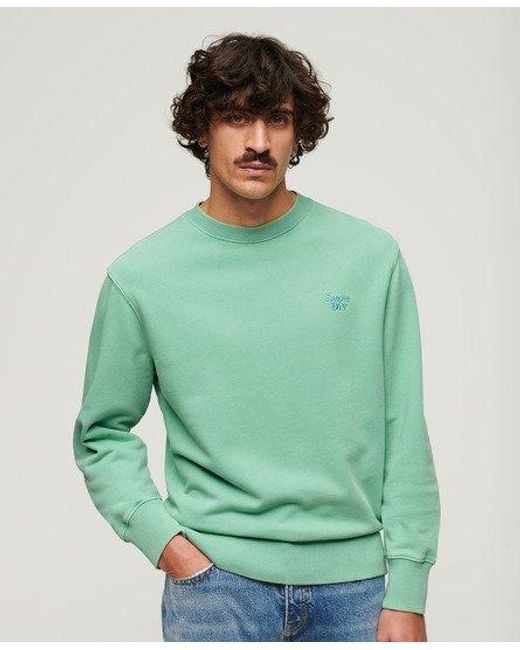 Superdry Vintage Sweatshirt Met Wassing in het Green voor heren
