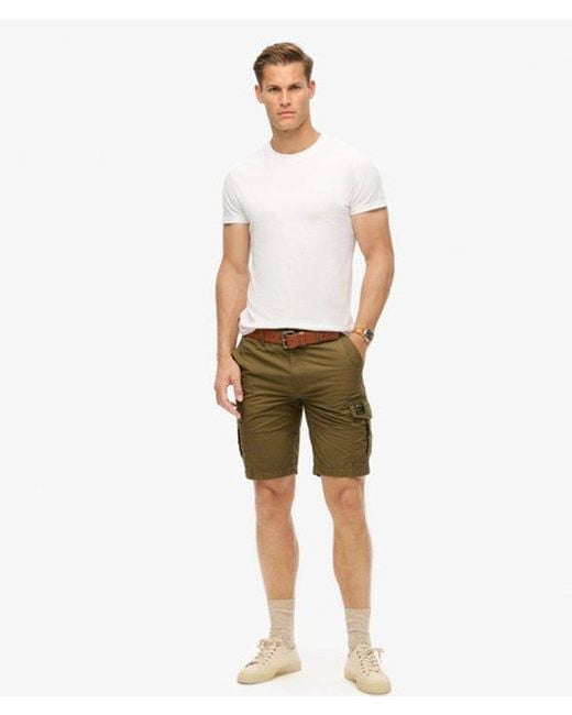 Superdry Green & Co Parachute Cargo Shorts for men