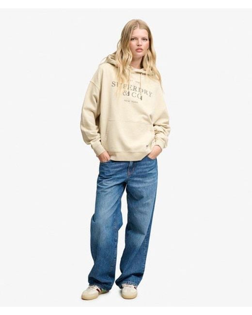 Superdry Natural Luxe Casual Relaxed Hoodie