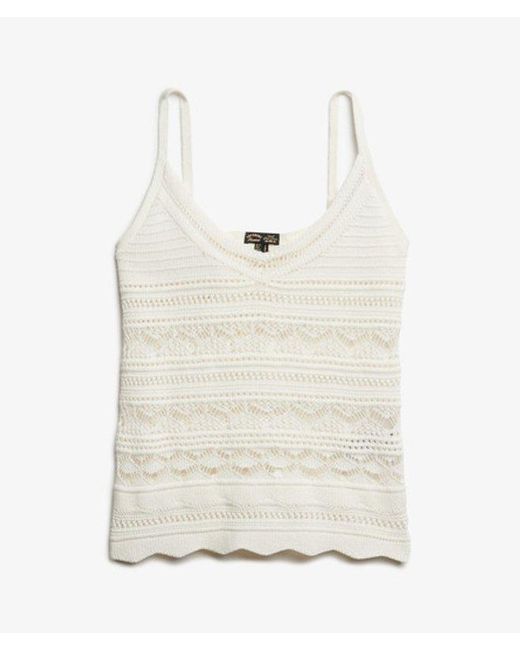 Superdry Natural & Co Crochet Cami Top