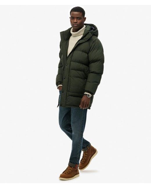 Superdry Green & Co Xpd Long Baffle Parka Jacket for men