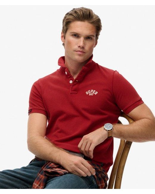 Superdry Red & Co Vintage Athletic Embroide for men