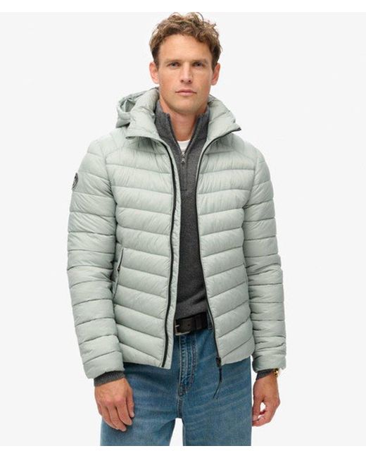 Superdry Green & Co Hooded Fuji Sport Padded Jacket for men