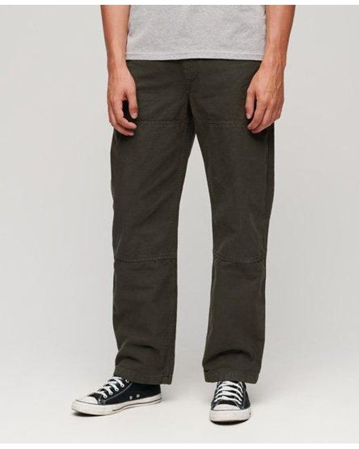 Superdry Black Carpenter Pants for men