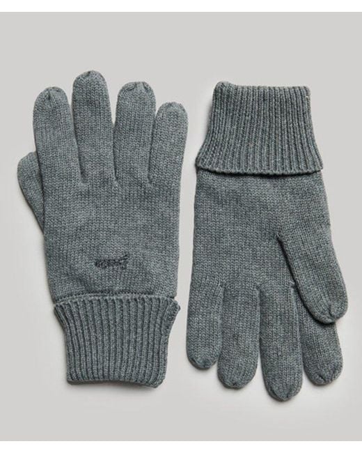 Superdry Gray & Co Vintage Logo Gloves for men