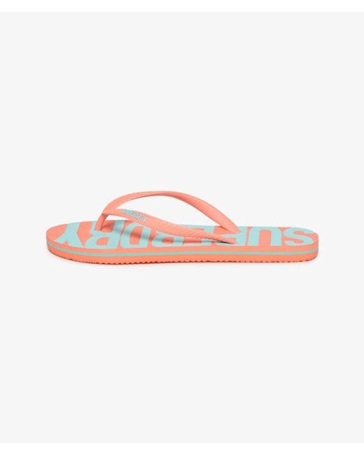 Superdry Pink & Co Vintage Flip Flops