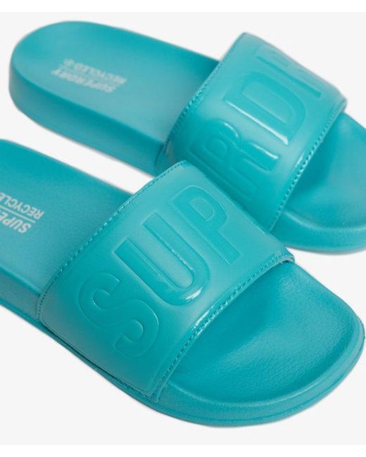 Superdry Blue Code Core Pool Sliders