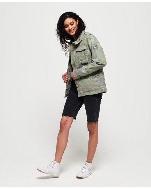 Superdry Gray Delta Soft Camo Rookie Pocket Jacket Soft Camo