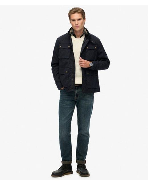 Superdry Black & Co The Merchant Store - Wax Racer Jacket for men