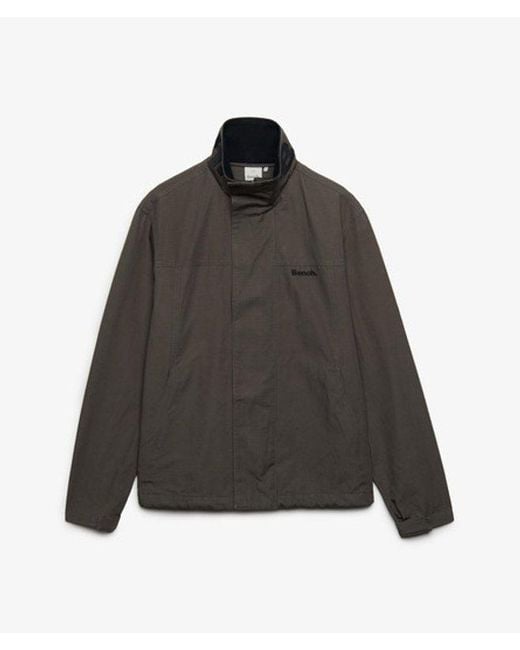 Superdry Black Bench X & Co Bench High Neck Ripstop Jacket for men