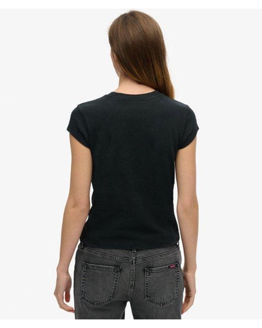 Superdry Black & Co Iron Maiden X & Co Cap Sleeve Band T-shirt